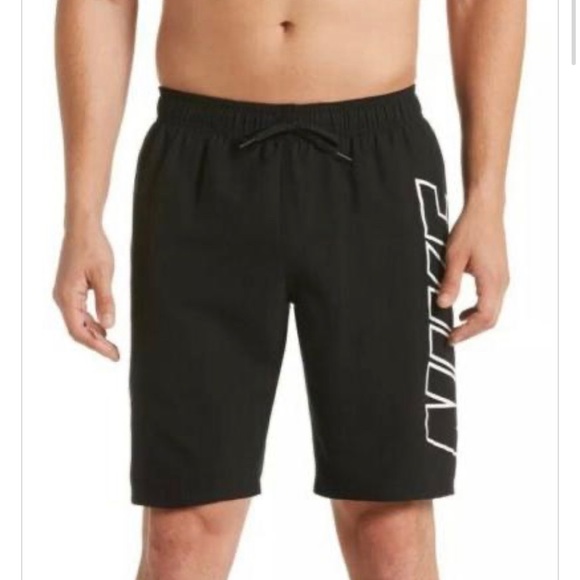 Nike Volley Swim Trunk Board Shorts 9” Black White Men's  sz Large NESS9508-001 - Picture 1 of 3
